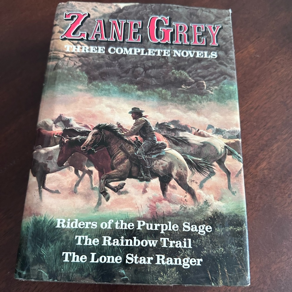 Zane Grey Three Complete Novels Hardcover Book The American West - Westerns